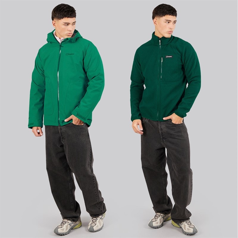 Berghaus Mens Roam Gemini Hydroshell Waterproof 3in1 Jacket Green - Image 4