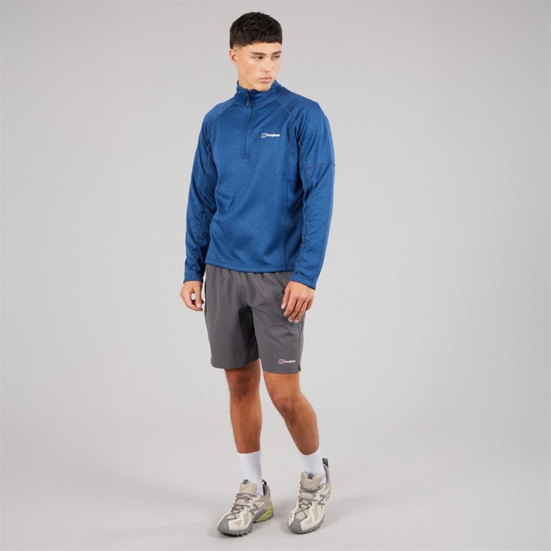 Berghaus Mens Beesby Half Zip Fleece Jacket Turquoise/Dark Blue - Image 3