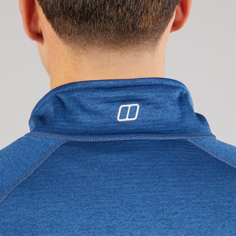 Berghaus Mens Beesby Half Zip Fleece Jacket Turquoise/Dark Blue - Image 4