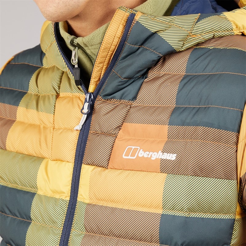 Berghaus Mens Lusby Hydroloft Insulated Jacket Brown/Dark Blue - Image 3