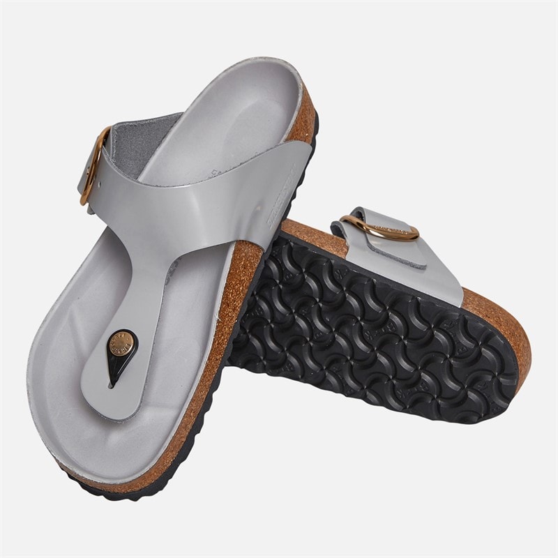 Birkenstock Womens Gizeh Flip Flops Stone Coin - Image 4