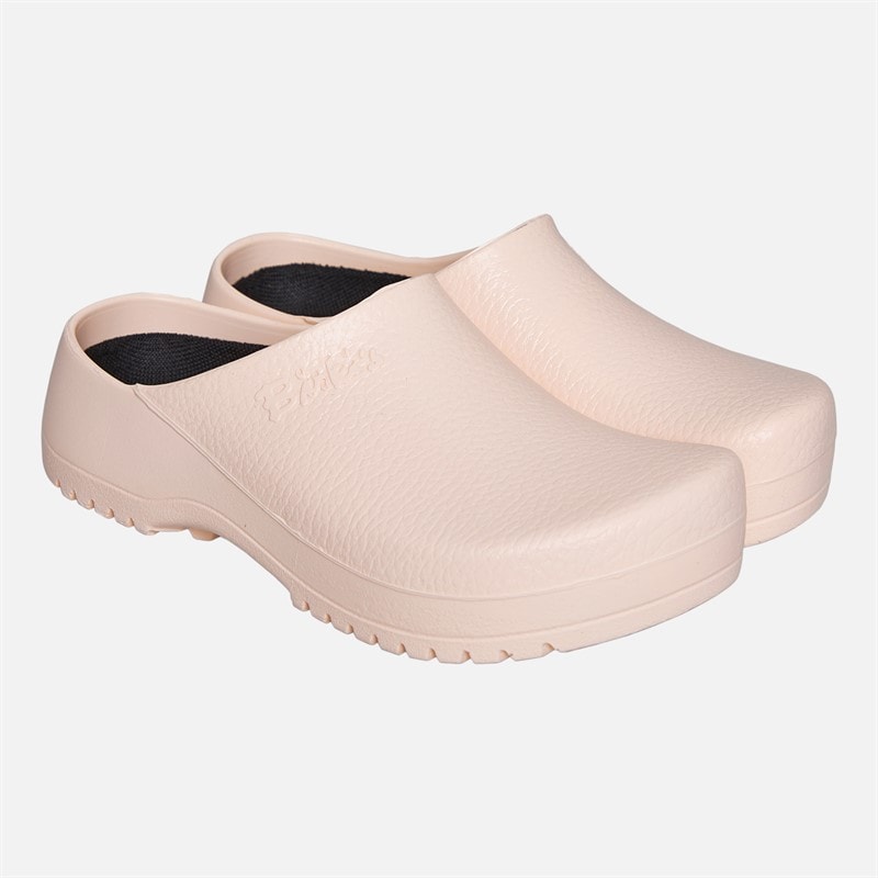 Birkenstock Womens Super Birki PU Clogs Light Rose - Image 2
