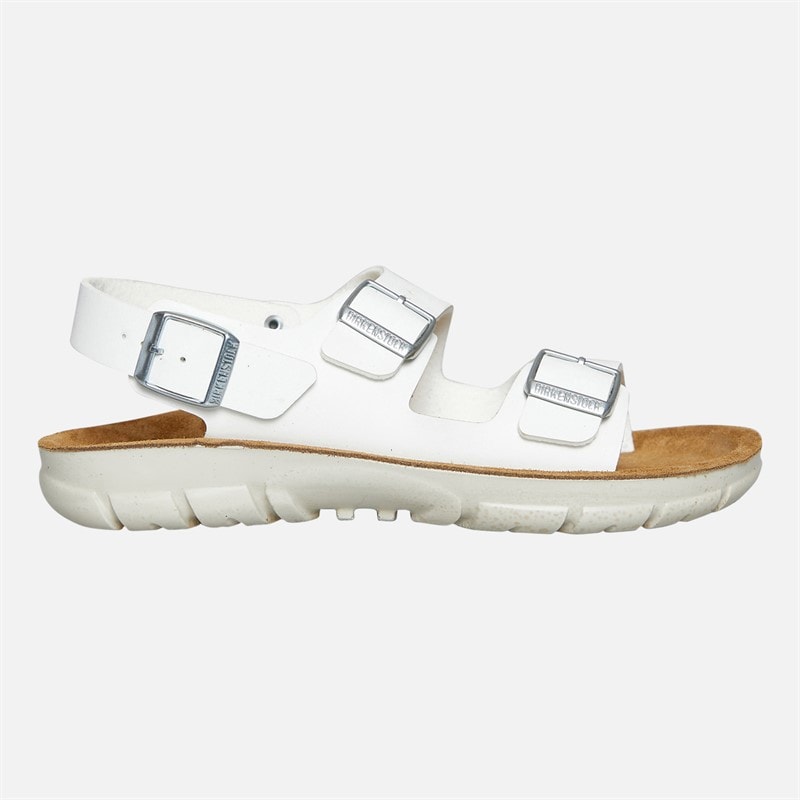 Birkenstock Womens Kano Ankle Strap Sandals White
