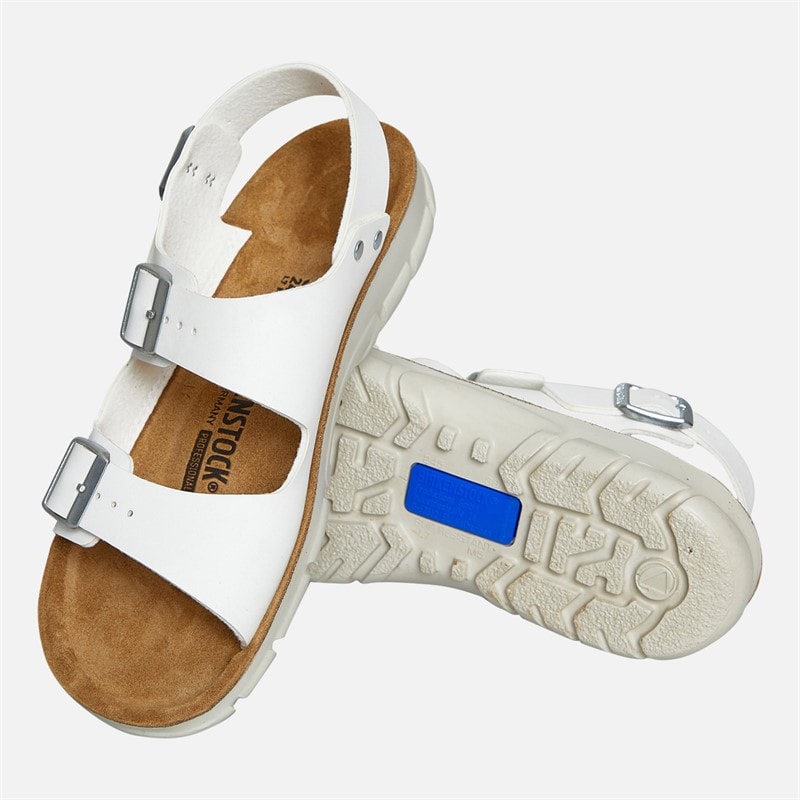 Birkenstock Womens Kano Ankle Strap Sandals White - Image 5