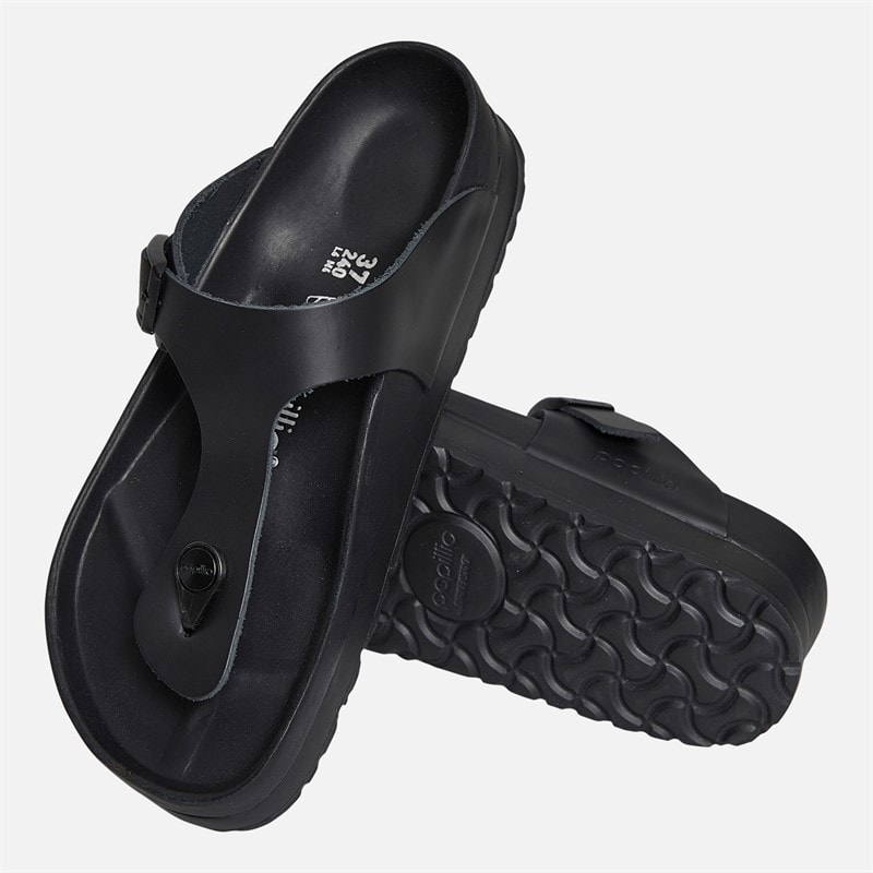 Birkenstock Womens Gizeh Flex Platform Flip Flops Black - Image 5