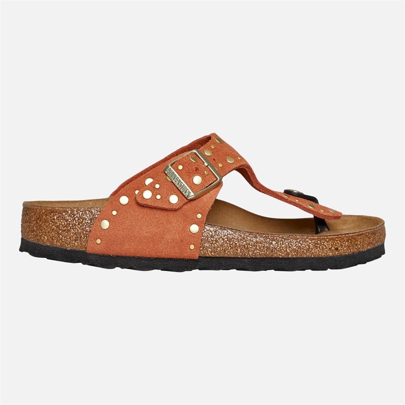 Birkenstock Womens Gizeh Flip Flops Dark Rust - Image 1