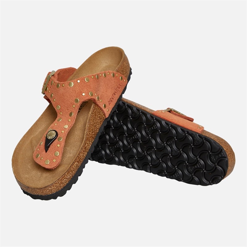 Birkenstock Womens Gizeh Flip Flops Dark Rust - Image 2