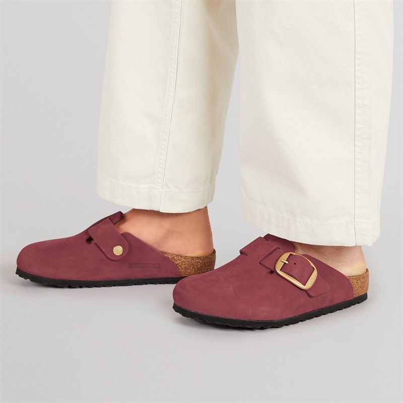 Birkenstock Womens Boston Big Buckle Clogs Berry Crush - Image 5