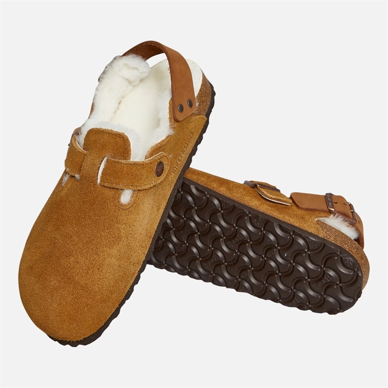 Birkenstock Mens Tokio Shearling Lined Clogs Mink - Image 4