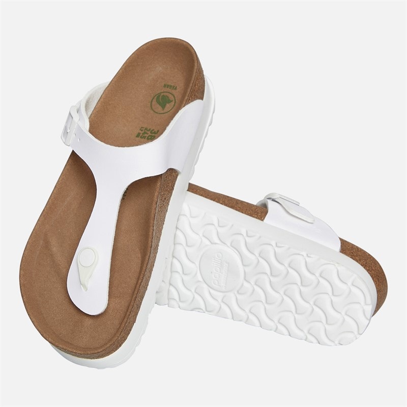Birkenstock Womens Gizeh Flex Platform Flip Flops White - Image 2
