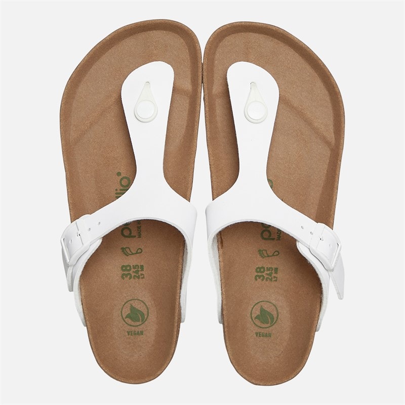 Birkenstock Womens Gizeh Flex Platform Flip Flops White - Image 4