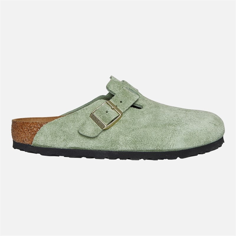 Birkenstock Womens Boston Clogs Green Tea - Image 1