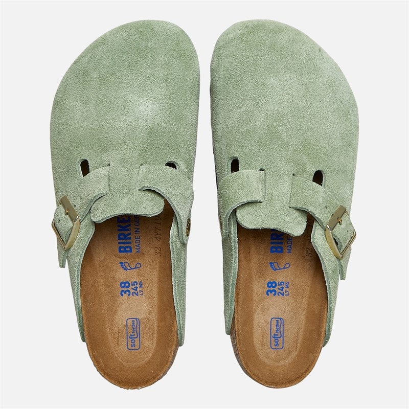 Birkenstock Womens Boston Clogs Green Tea - Image 3