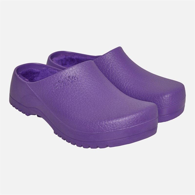 Birkenstock Womens Super Birki PU Clogs Digital Purple - Image 2