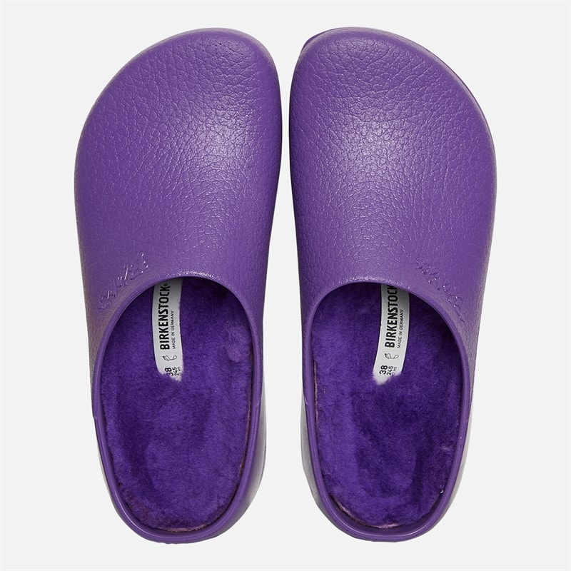 Birkenstock Womens Super Birki PU Clogs Digital Purple - Image 3