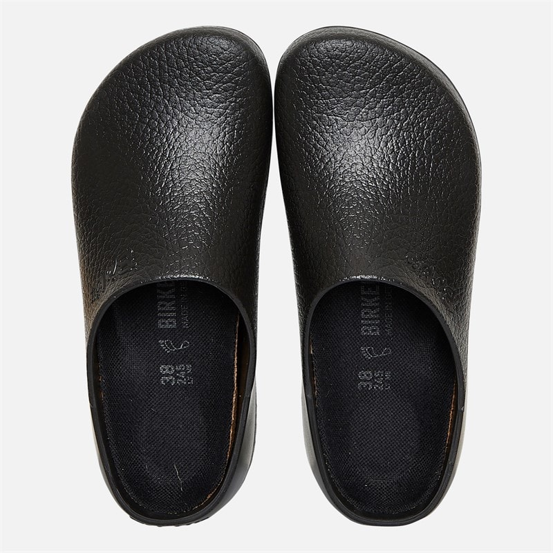 Birkenstock Womens Super Birki PU Clogs Black - Image 2