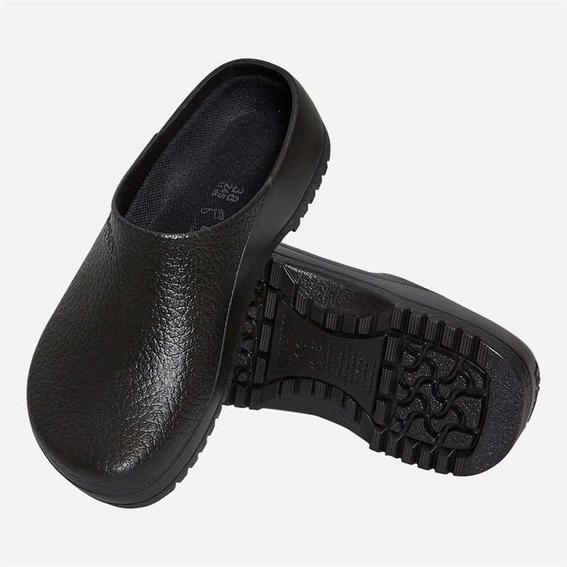 Birkenstock Womens Super Birki PU Clogs Black - Image 3