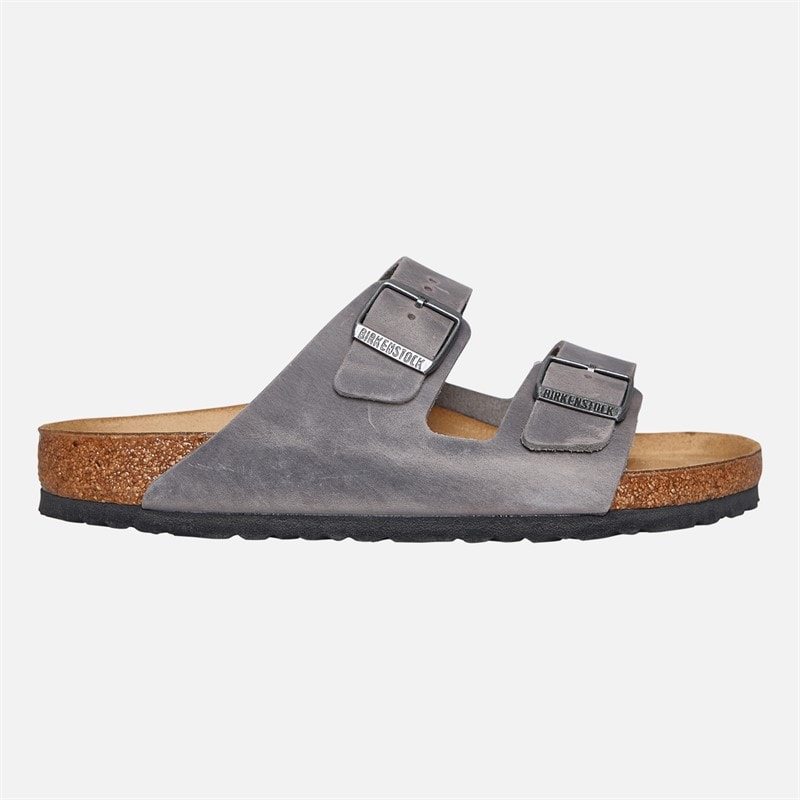 Birkenstock Mens Arizona Dual Strap Sandals Iron - Image 1
