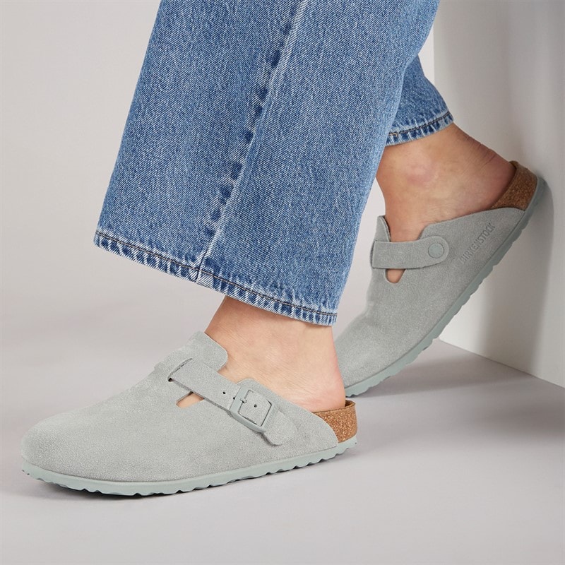 Birkenstock Womens Boston Clogs Pure Sage - Image 5