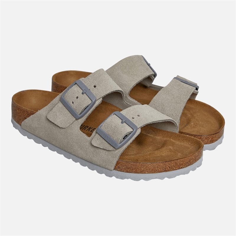 Birkenstock Womens Arizona Dual Strap Sandals Stone Coin - Image 2