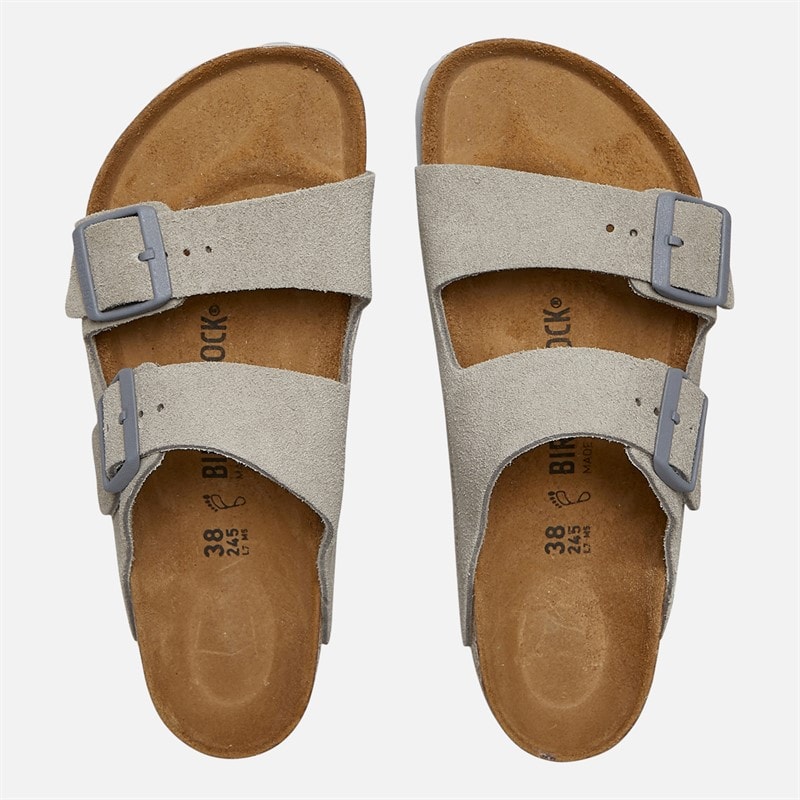 Birkenstock Womens Arizona Dual Strap Sandals Stone Coin - Image 3