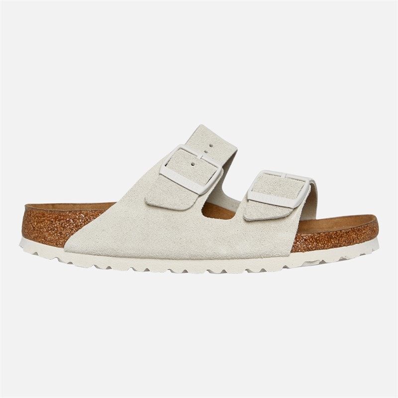 Birkenstock Womens Arizona Dual Strap Sandals Antique White - Image 1