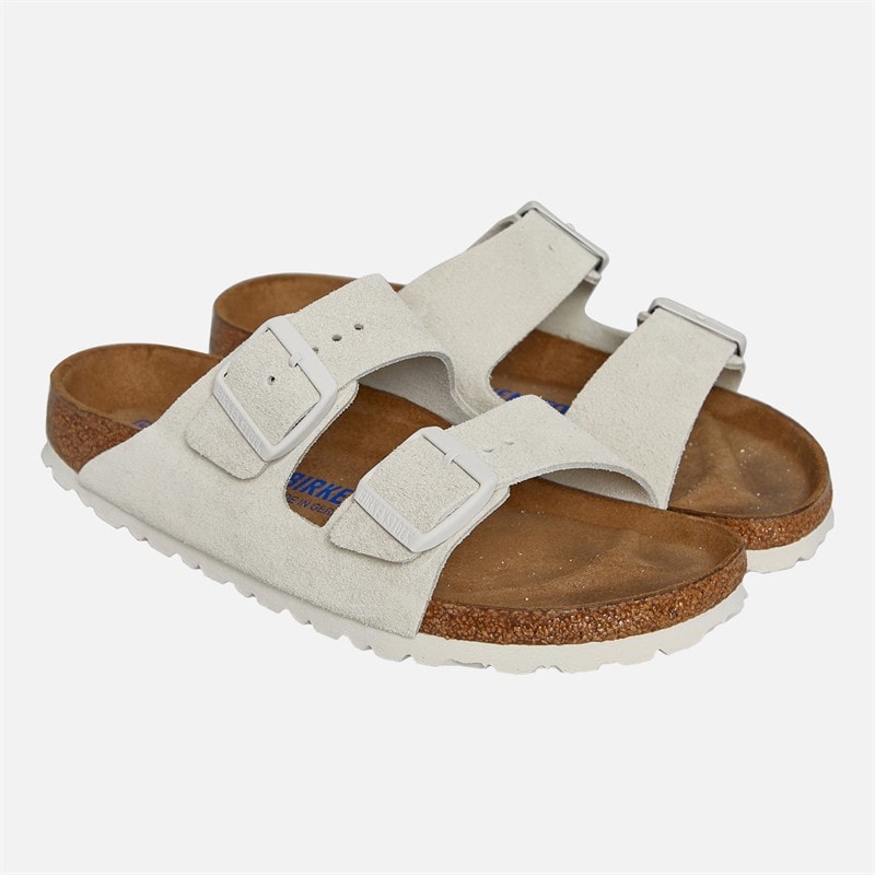 Birkenstock Womens Arizona Dual Strap Sandals Antique White - Image 2
