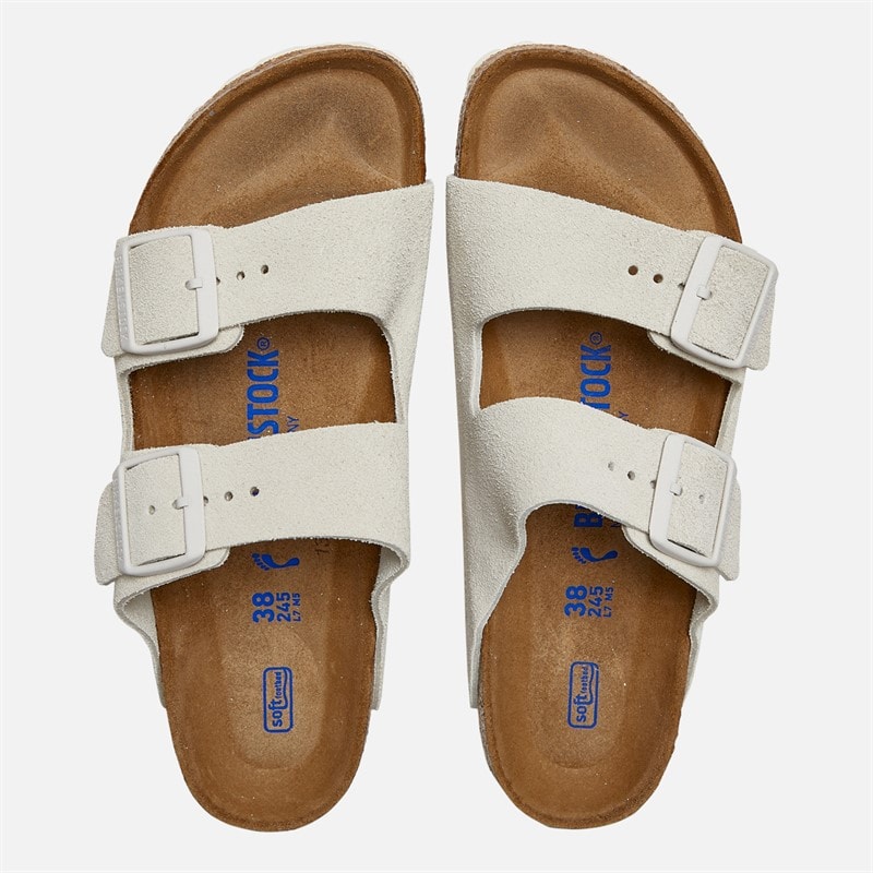 Birkenstock Womens Arizona Dual Strap Sandals Antique White - Image 3