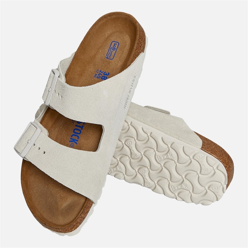 Birkenstock Womens Arizona Dual Strap Sandals Antique White - Image 4