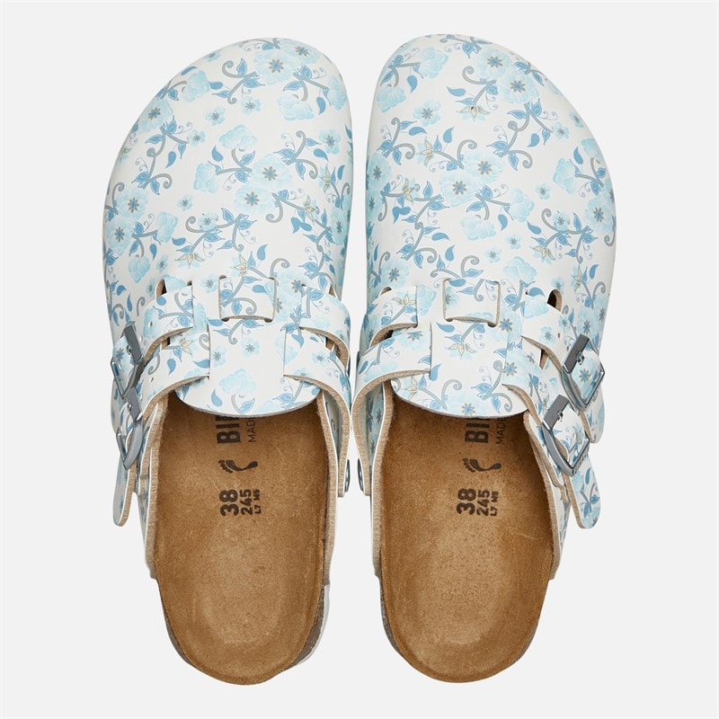 Birkenstock Womens Kay Clogs Blooming Roses Blue - Image 4
