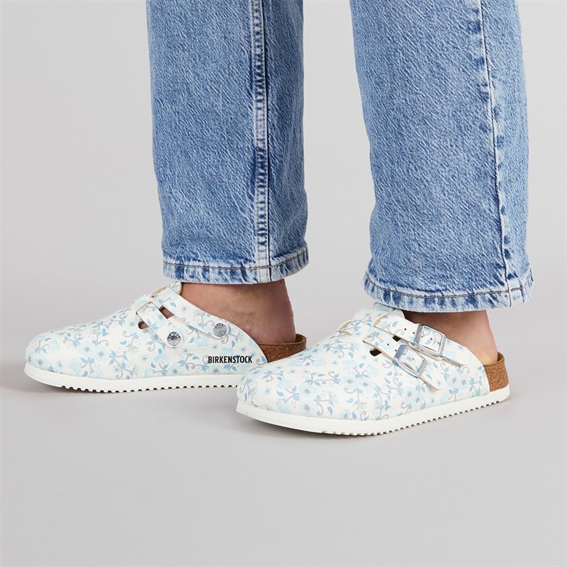 Birkenstock Womens Kay Clogs Blooming Roses Blue - Image 5