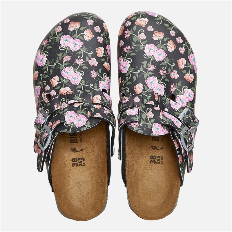 Birkenstock Womens Kay Clogs Blooming Roses Black - Image 4