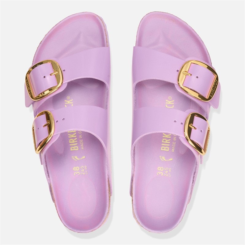 Birkenstock Womens Arizona Big Buckle Dual Strap Sandals High Shine Crocus - Image 3