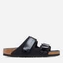 Birkenstock Womens Uji Dual Strap Sandals High Shine Black