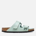 Birkenstock Womens Uji Dual Strap Sandals High Shine Surf Green