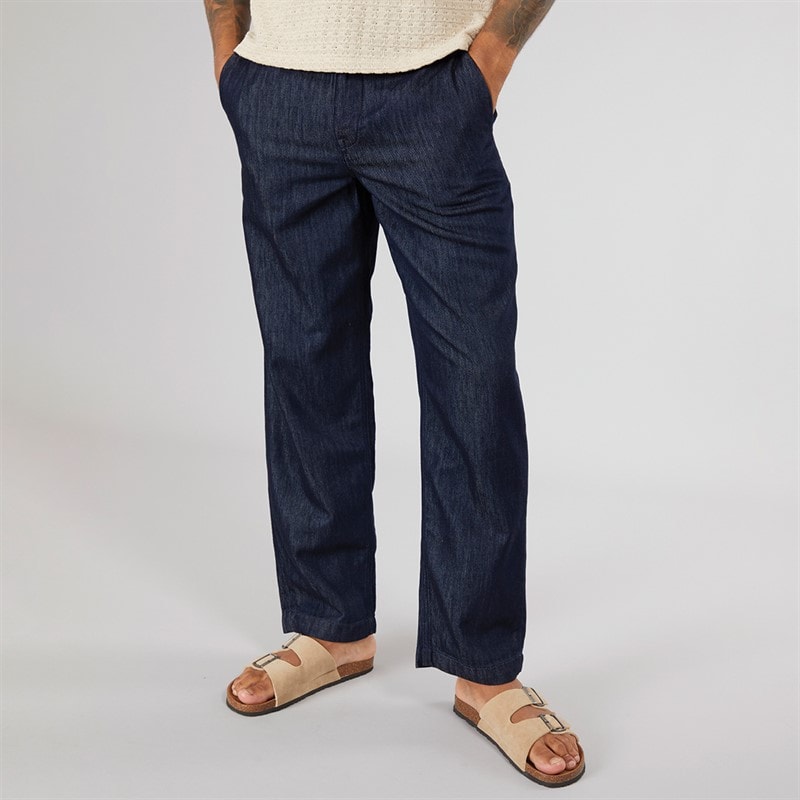 Selected Homme Mens 220 Loose Nolan Chinos Dark Blue Denim - Image 1