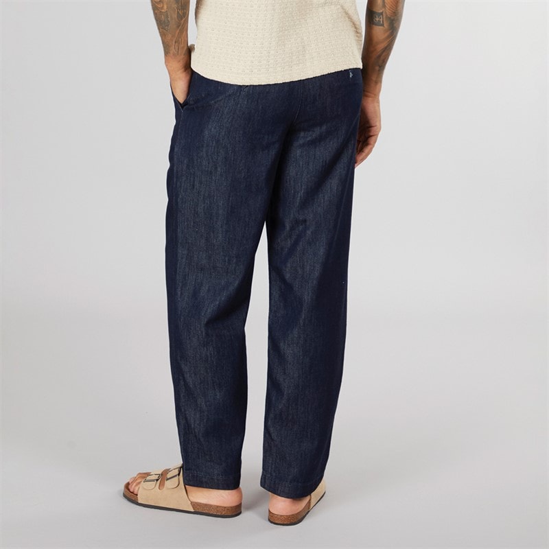 Selected Homme Mens 220 Loose Nolan Chinos Dark Blue Denim - Image 2