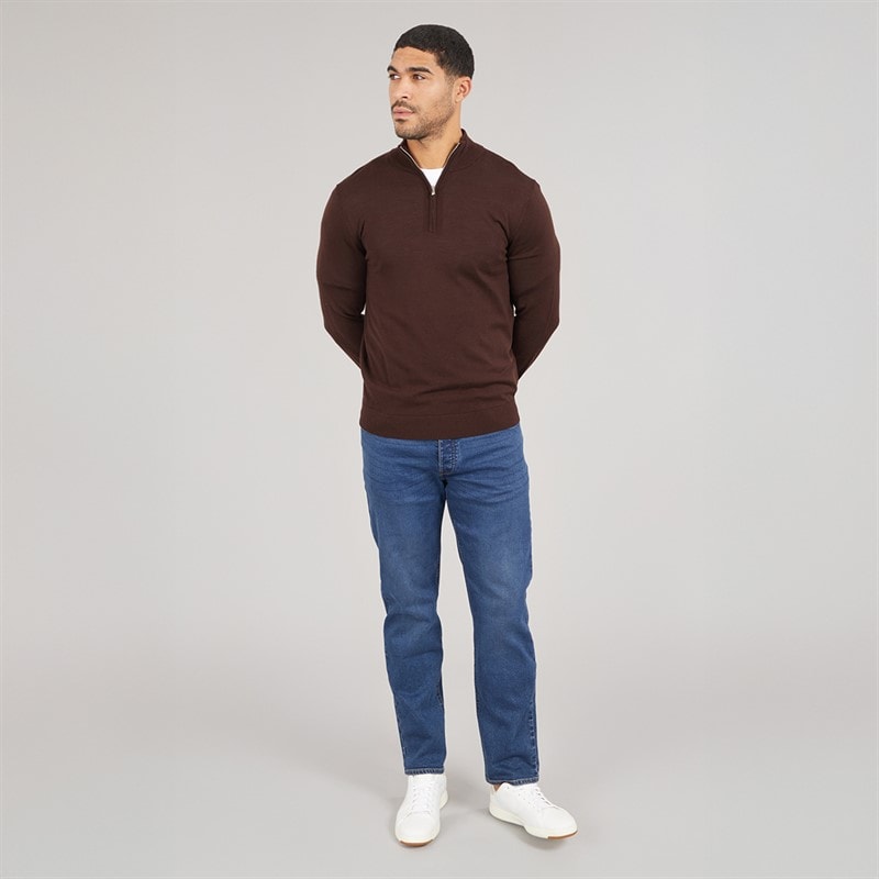 Selected Mens Roll Neck Knit Jumper Demitasse - Image 3