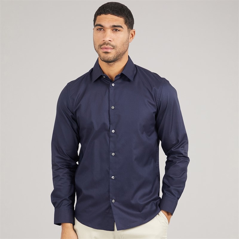 Selected Mens Long Sleeve Shirt Sky Captain - Image 1