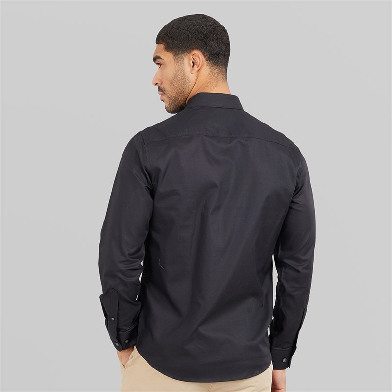 Selected Mens Long Sleeve Shirt Black - Image 2