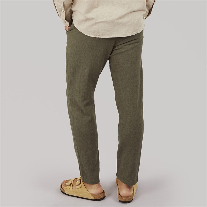 Selected Mens Brody Slim Tapered Trousers Forest Night - Image 2