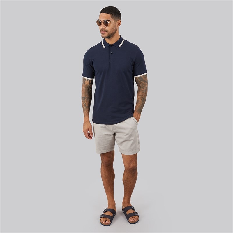 Selected Mens Atlas Short Sleeve Polo Shirt Sky Captain - Image 3