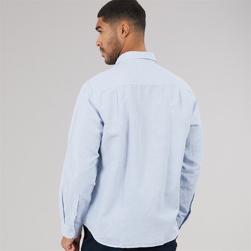 Selected Mens Claus Long Sleeve Shirt Dusty Blue - Image 2