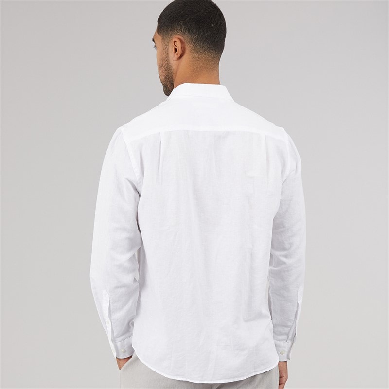 Selected Mens Claus Long Sleeve Shirt Bright White - Image 2