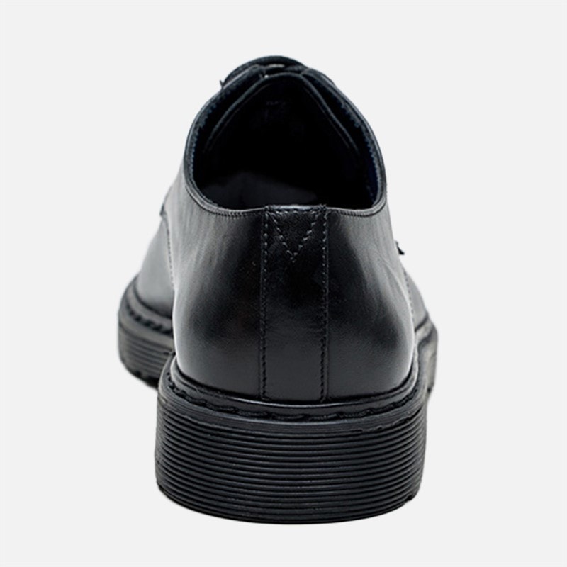 Ben Sherman Mens Dave Leather Derby Shoes Black - Image 4