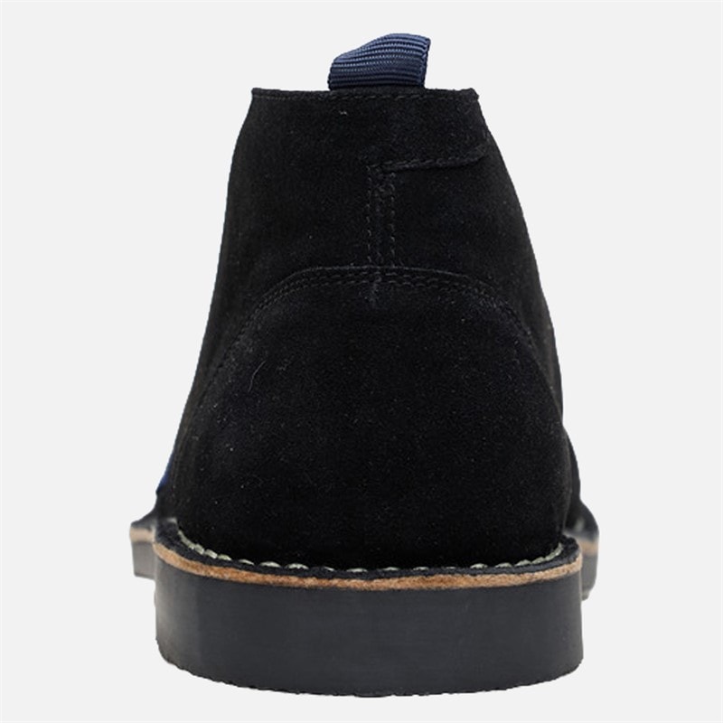 Ben Sherman Mens Hemmings Suede Chukka Boots Black - Image 4