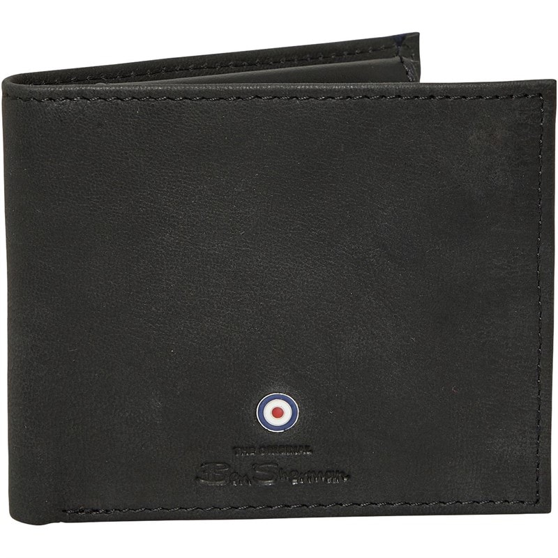 Ben Sherman Mens Target Bi Fold Wallet Black - Image 2
