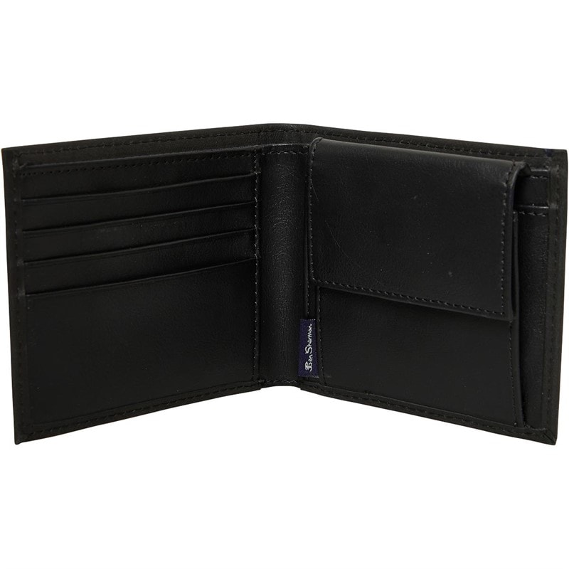 Ben Sherman Mens Target Bi Fold Wallet Black - Image 4
