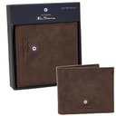 Ben Sherman Mens Target Bi Fold Wallet Brown
