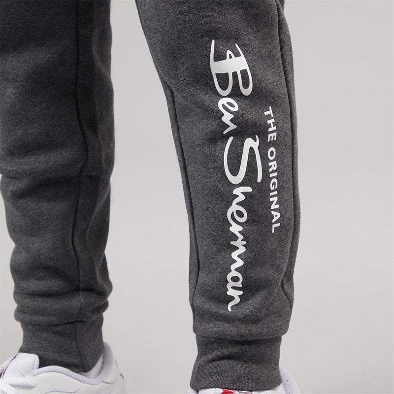 Ben Sherman Boys Original Tracksuit Charcoal Grey Marl - Image 5